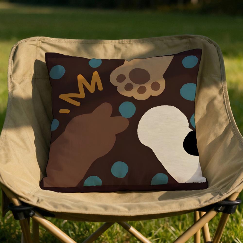 Sweet Chocolate Cube Block Cushion Cover Soft Reversible Durable Pillow Cover MultiScene Use for Home Car Daily Comfort