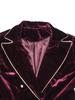 European-American Women's Slim Double-Breasted Color Block Evening Suit - Spring/Summer Collection