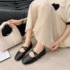 New Square Toe Comfortable Casual and Versatile Spring and Summer Flat Shoes Elegant and Fashionable Retro Women's Shoes