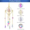 Garden Wind Chimes Colorful Prisms Windows Decor Garden Wind Chimes With Chain Pendant For Wedding Decorations