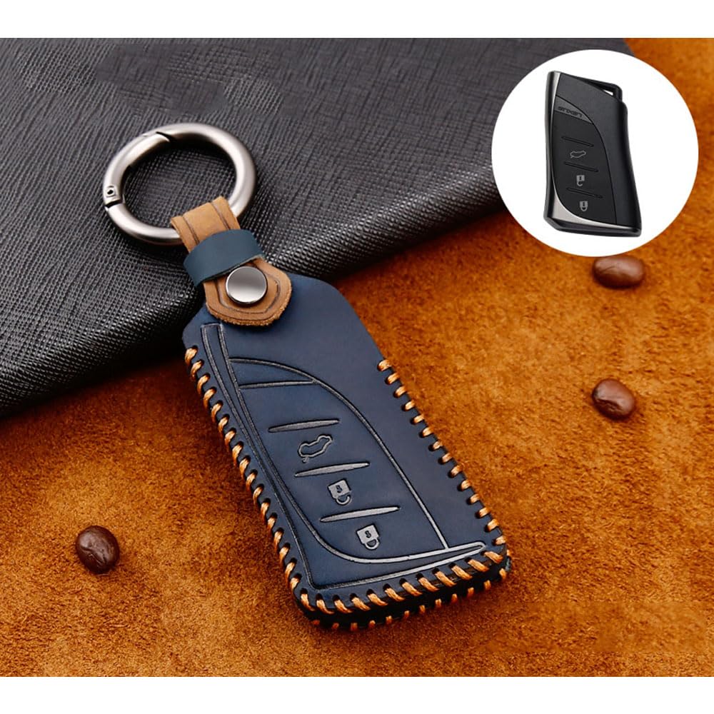 lexus-Key-Case-Leather, Blue B shape