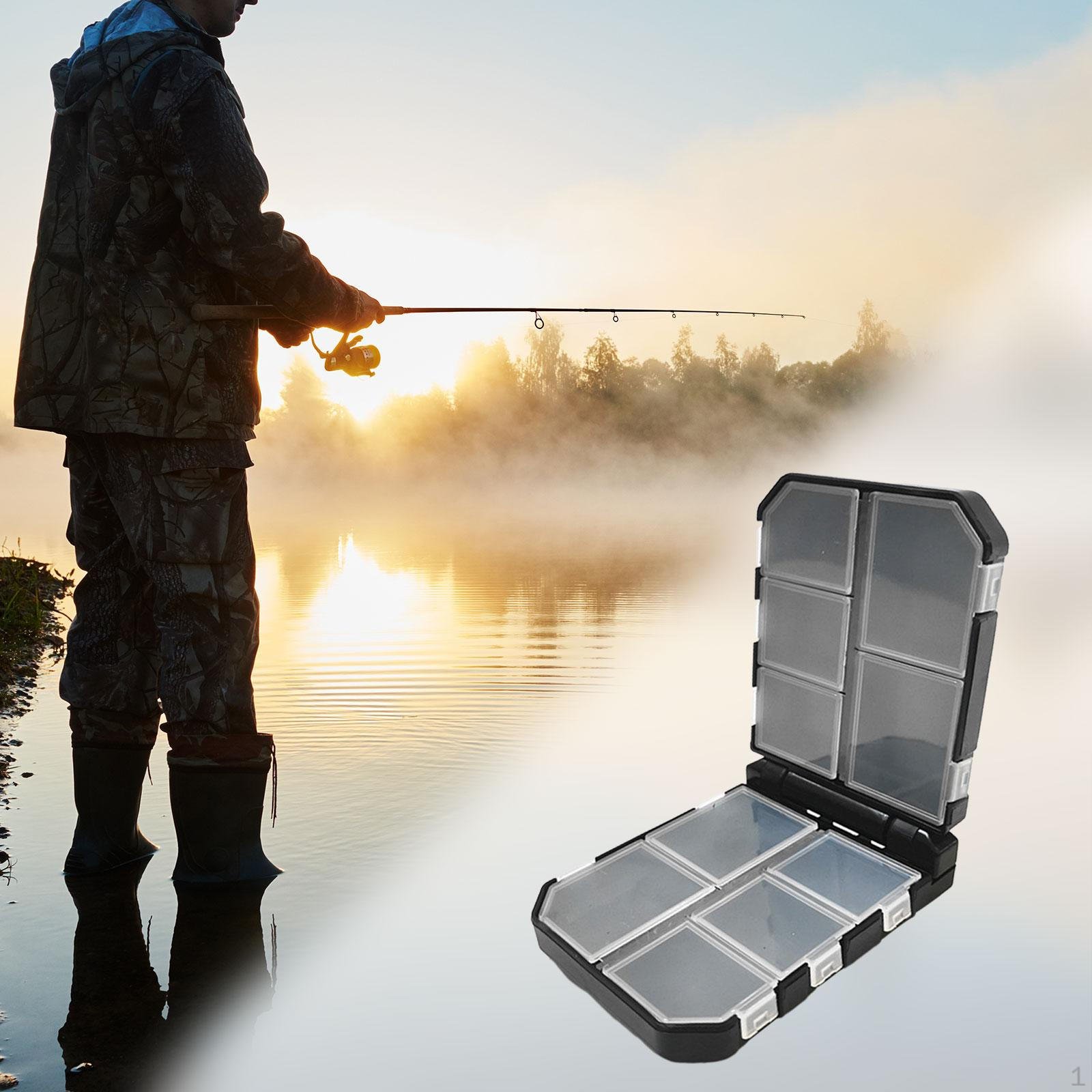 

Коробка для рыболовных снастей, набор снастей, компактный, легкий, прочный органайзер для инструментов 9.6cmx7.3cmx3cm