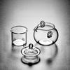 250ml Hand Held Glass Teapot with Infsuer Tea Water Separation Hand Brewing Tea Pot Kung Fu Tea Set