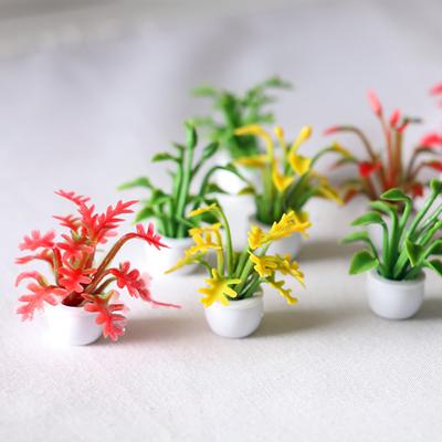 Mini Topf Zubehör Kleine Pflanze Blumentopf Hohe Puppenhaus Simulation Decor