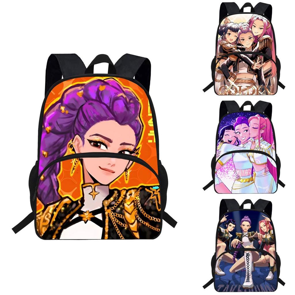 Kpop Demon Hunters Backpack For Kids With Breathable Oxford Fabric And Shock Absorption For School Use
