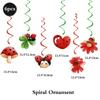 Cute Ladybug Theme Happy Birthday Party Decor Banner Cupcake Toppers Hanging Swirls Red Black Polka Dot Baby Shower Supplies