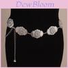 Retro Design Geometric Shape Metal Casual Waist Chain For Boho Women Summer