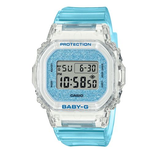 

[BABY-G] BABY-G Цифровые часы с блестящим циферблатом и прозрачным ремешком BGD-565GC-2DR FREE
