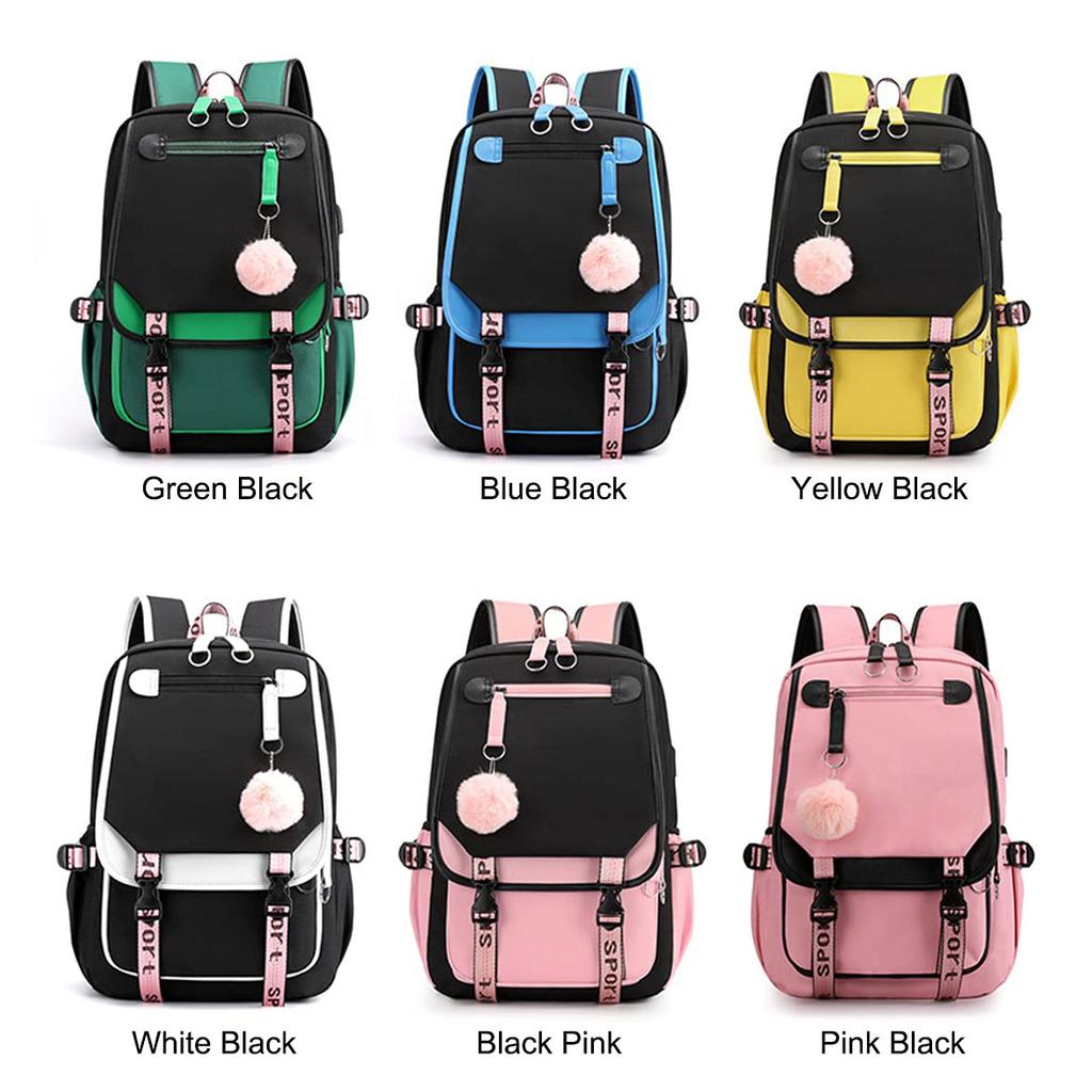 School Bag For Girls, Primary School, Junior High School, High School Students, School Bag, Large Capacity Backpack, Travel And Leisure Backpack Usb