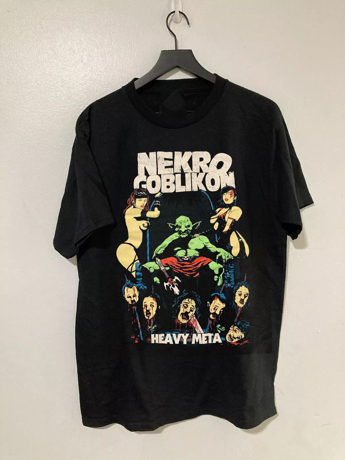 Nekrogoblikon Band Heavy Meta New Black Cotton T Shirt Full Size S-5XL XXXXL
