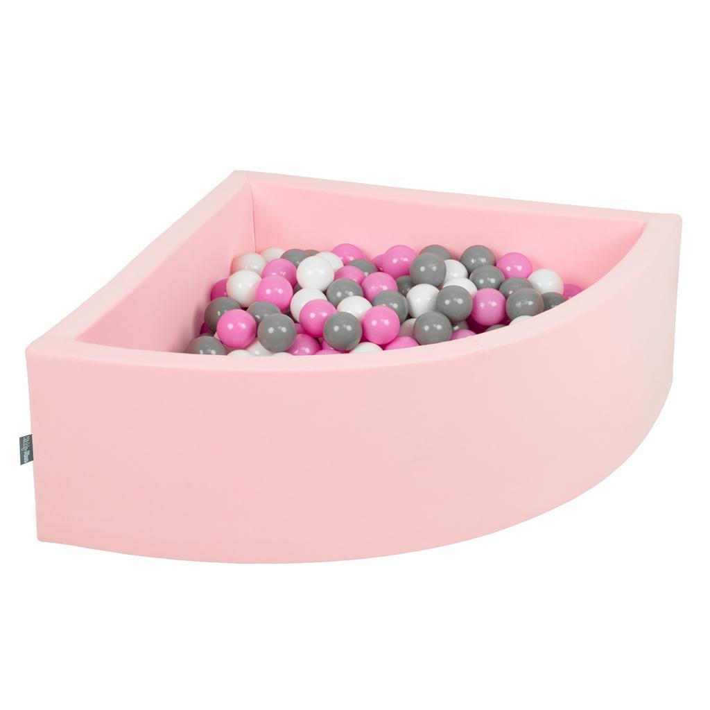 Buy KiddyMoon Soft Ball Pit Quarter Angular 90x30cm/200 Balls 7cm / 2.75in for Kids, Foam Ball