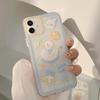 Retro Smile Wash Bath Bear Kawaii Japanese Phone 14 Case For Iphone13 11 12 Promax Xs Max Xr 7 8 Plus Case Cute Clear Cover 1086