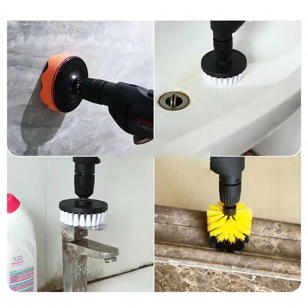 Drill Brush Cleaning Brushes Set All Purpose Power Clean Scrubber Brush Household Cleaning Tools for Bathroom and Kitchen Surface