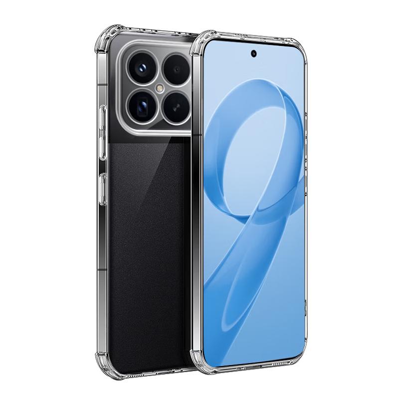 Talasi Redmi K90 Pro Max Transparent Soft Airbag Case Lens Protection Shockproof Minimalist Skin-Friendly Anti-Fingerprint Full Coverage Cover