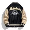 Baseball Jacket Men Fashion Embroidered Jackets Coats High Street Outwear Man Bomber Jacket Hip Hop