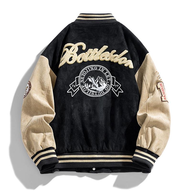 Baseball Jacket Men Fashion Embroidered Jackets Coats High Street Outwear Man Bomber Jacket Hip Hop