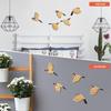 5pcs Modern Wall Hanging Bird Wall Decor Indoor Outdoor Home Decor Wooden Bird Wall Art Gift Wooden Bird Ornaments Garden