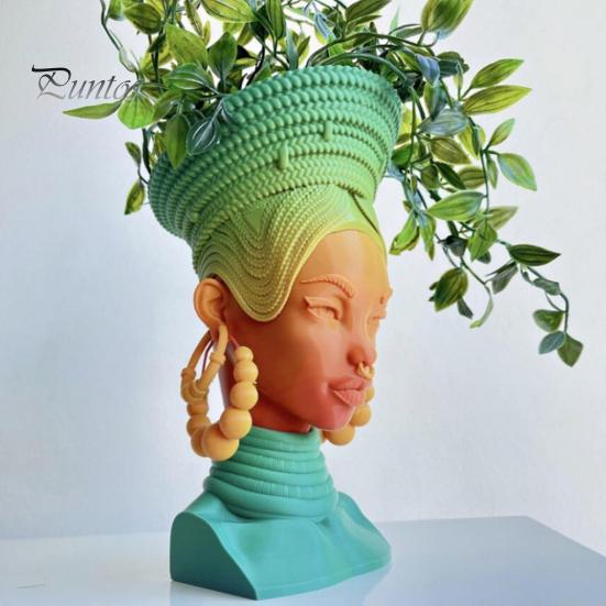 Black Woman Incense Burner African Queen Head Incense Stick Cone Holder Home Office Yoga Meditation Room Desktop Decoration Ornament