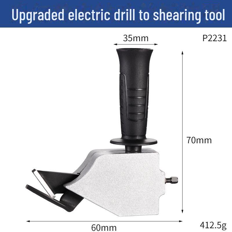 

Електричні ножиці по листовому металу, Універсальні насадки для різання заліза для дриля