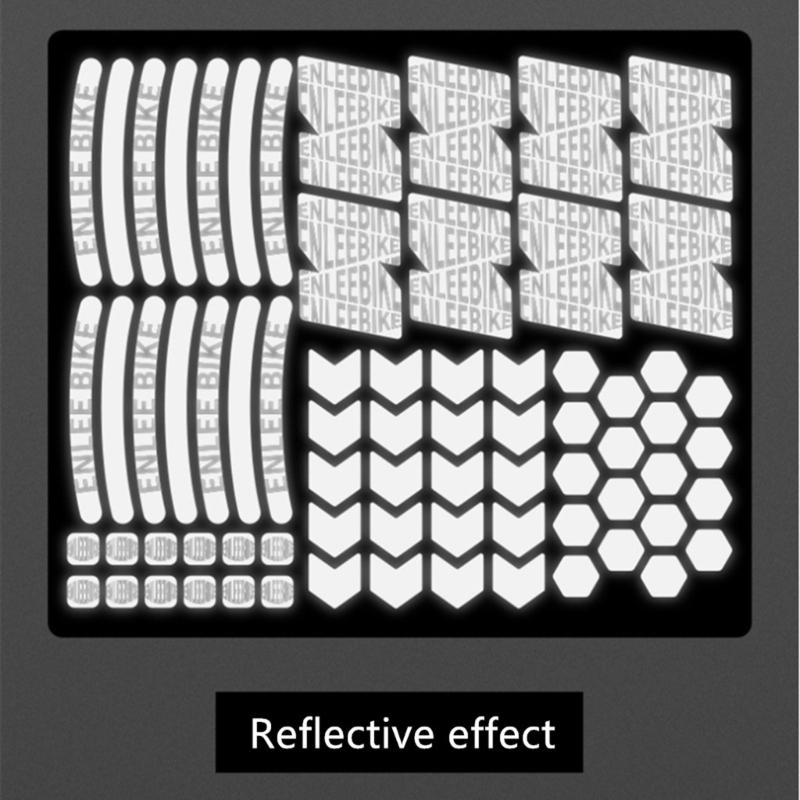 72Pcs Bike Reflective Stickers Reflective Decals Self-Adhesive Waterproof Reflective Tape Night Safety Sticker Reflector