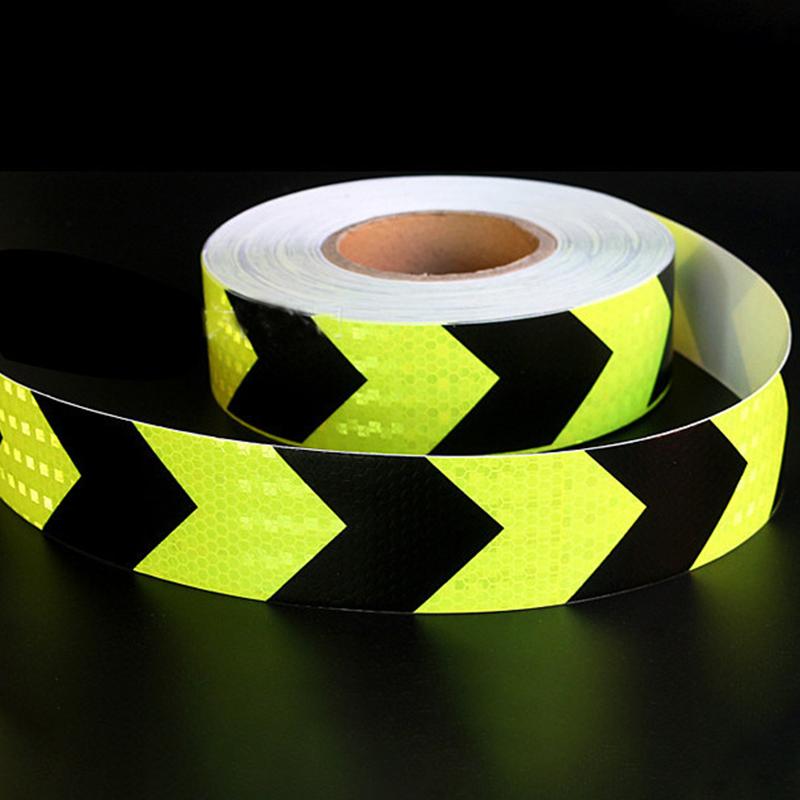 1 Roll Shining Reflective Safety Warning Tape Self Adhesive Twill Printing Reflective Tape For Car