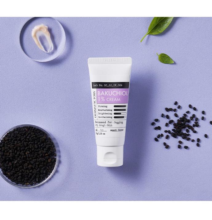 The Derma Factory Bakuchiol 1% Cream 30g – Retinol Alternative for Sensitive Skin