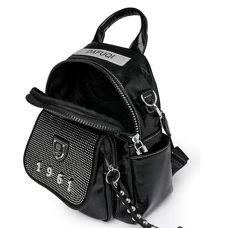 Fashion Trendy Girl Large Capacity Backpack Luxury Designer Leather Casual Shoulder Bags High Quality School Bags