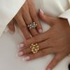 Irregular Hollow Winding Ring, Niche Design, Open Mouth Ring, Personalized And Versatile Bracelet