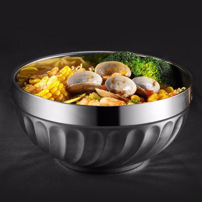

MAXCOOK 13cm Double-Layer 304 Stainless Steel Insulated Bowl