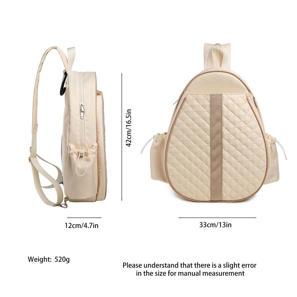 Large Multi-Layer Sports Backpack & Crossbody Tennis Bag for Professional Use