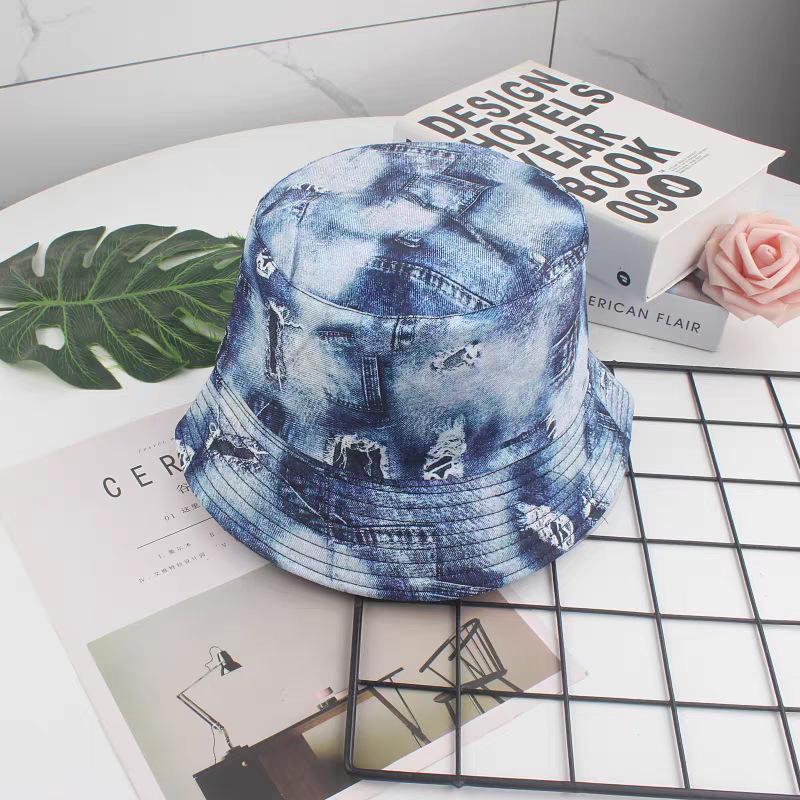 Graffiti Fisherman Hat: Retro, Double-Sided Sun Protection for Men & Women - All-Match Hip-Hop Bucket Style