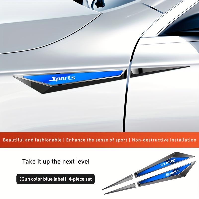 Car Emblems 2pcs Stainless Steel Car Side Conversion Stickers Car Mudguards with Adhesive Backing Universal Car Decals Creative And Cool Car Decals