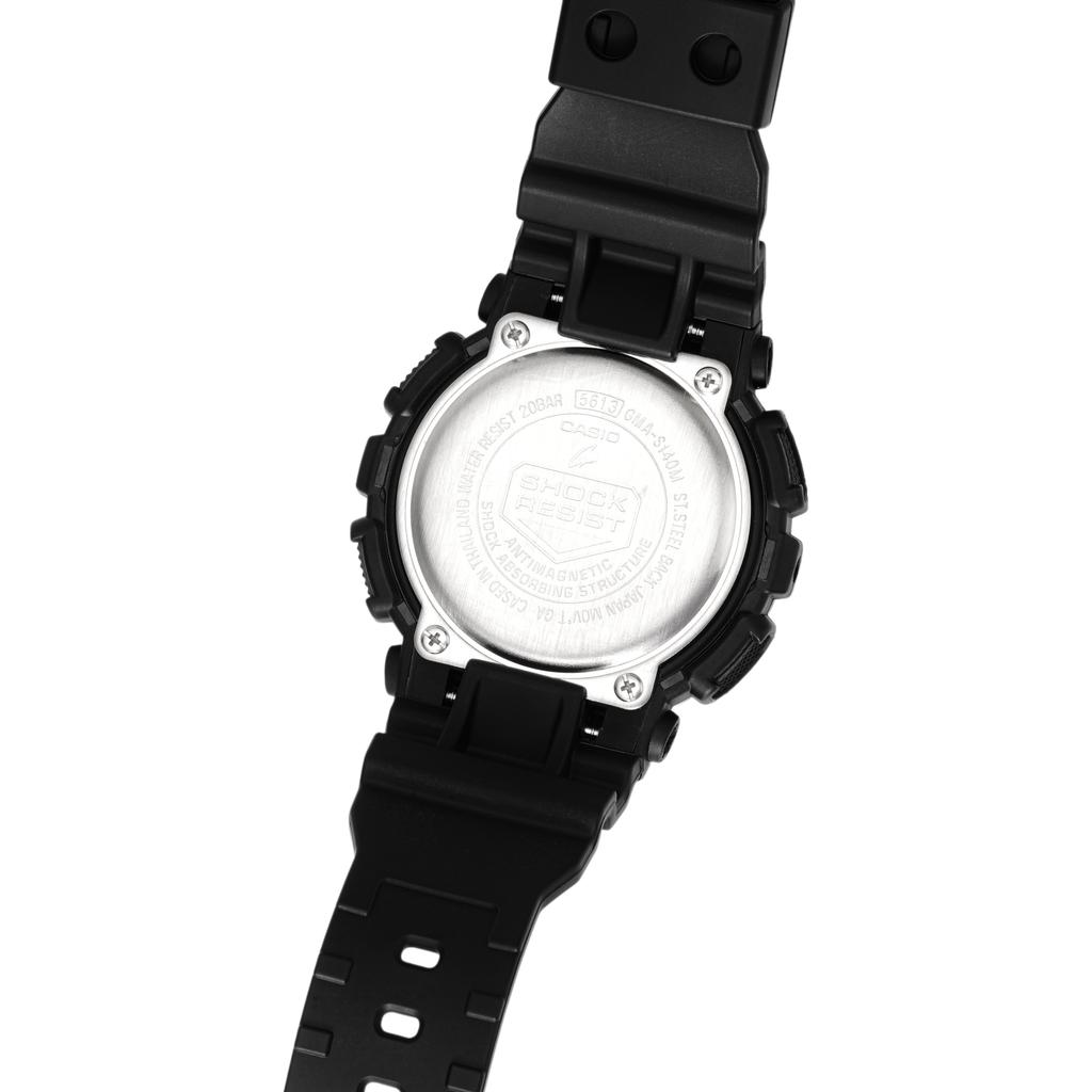 CASIO Women's Liquid Crystal/Analog Dual Display Series Black Watch GMA-S140M-1APRD