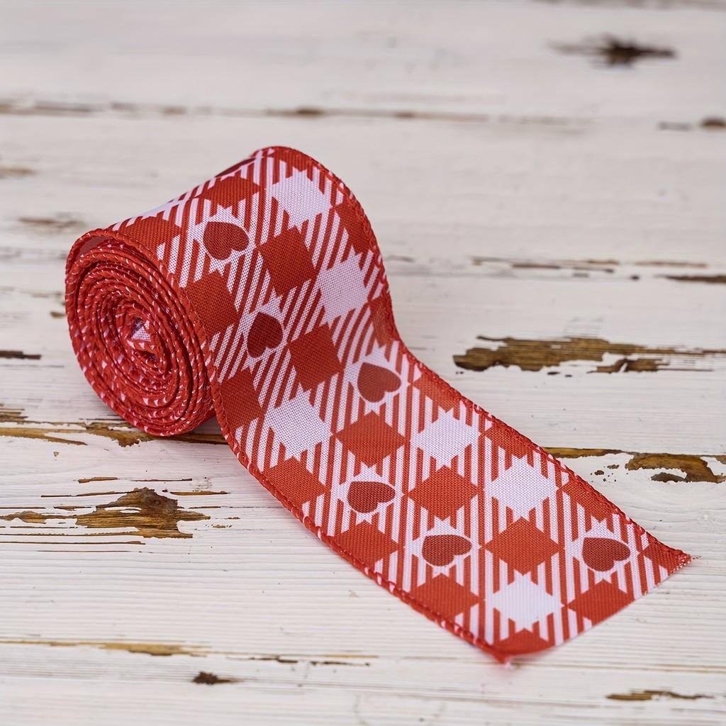 Valentines Colorful Heart Print Ribbon For Gift Wrapping And Crafting Decorations