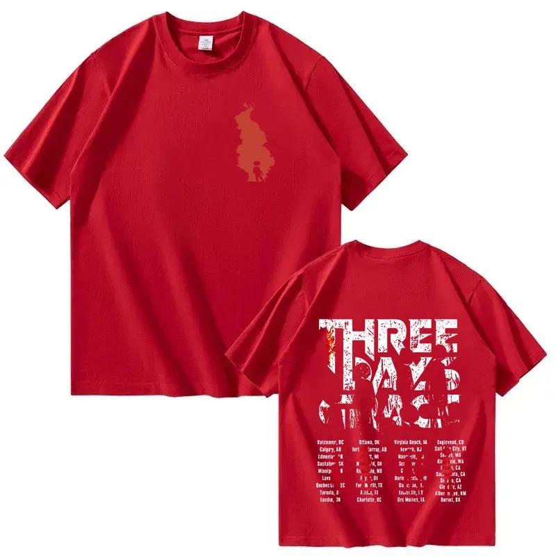 Alternative Metal THREE DAYS GRACE New Album Poster Graphic Print Tees Unisex Unisex Fashion Summer Cotton Oversized Casual Tshirts