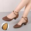 Ballroom Dancing Shoes for Women Latin Dance Shoes Lady Closed Toe Salsa Shoes Low Heels Zapatos Baile Latino Mujer 3.5cm/5.5cm