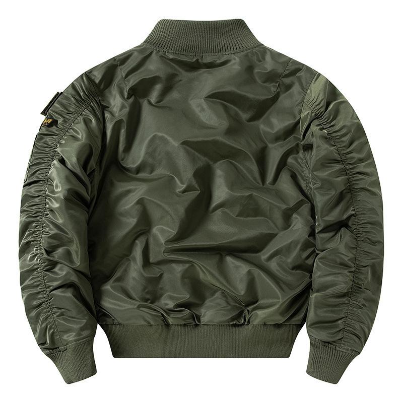 Four Seasons Thickened Air Force Flight Jacket Pánská vojenská souprava se stojatým límcem na nářadí