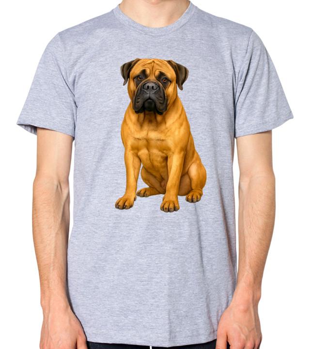 Bullmastiff Dog Unisex T-Shirt S разноцветный