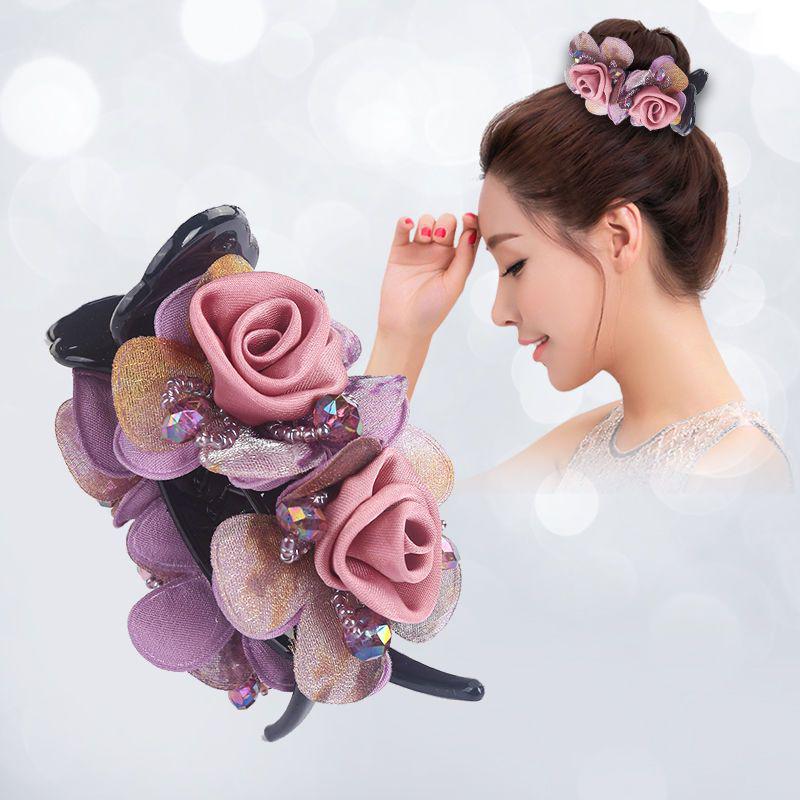 

Высококачественная женская большая заколка-краб для волос для осени/зимы - Элегантная заколка-акула для конских хвостов