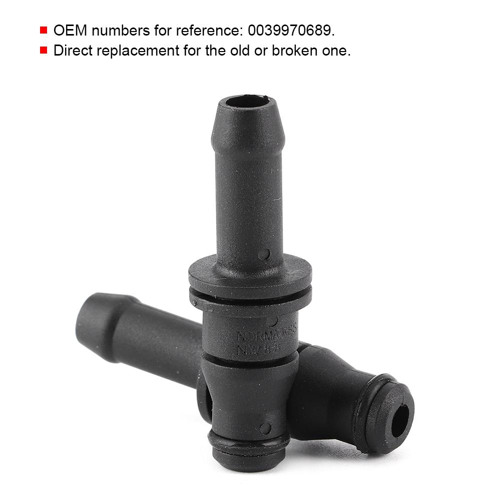 2pcs Cooling Hose Connector 0039970689 Replacement Fit for Mercedes Benz W203 CL203 A209 X164