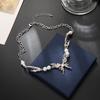 New Butterfly Wings Pearl Necklaces Women Personality Simple Temperament Hundred Match Necklace Party Jewelry Gift Necklaces