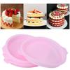 8 Inch Silicone Round Shape Cake Mold Baking Tray Plate Accessories for Colorful Cake
