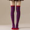 Halloween Long Striped Knee High Stocking Anime Witch Socks Women Party Costume Prop Xmas Dress Up Accessories Daily Wear Thin