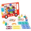 Wooden Screw Nut Disassembly Toy Kids Montessori Shape Match Puzzle Toys Color Sorting Educational Toys Fine Motor Skills Game