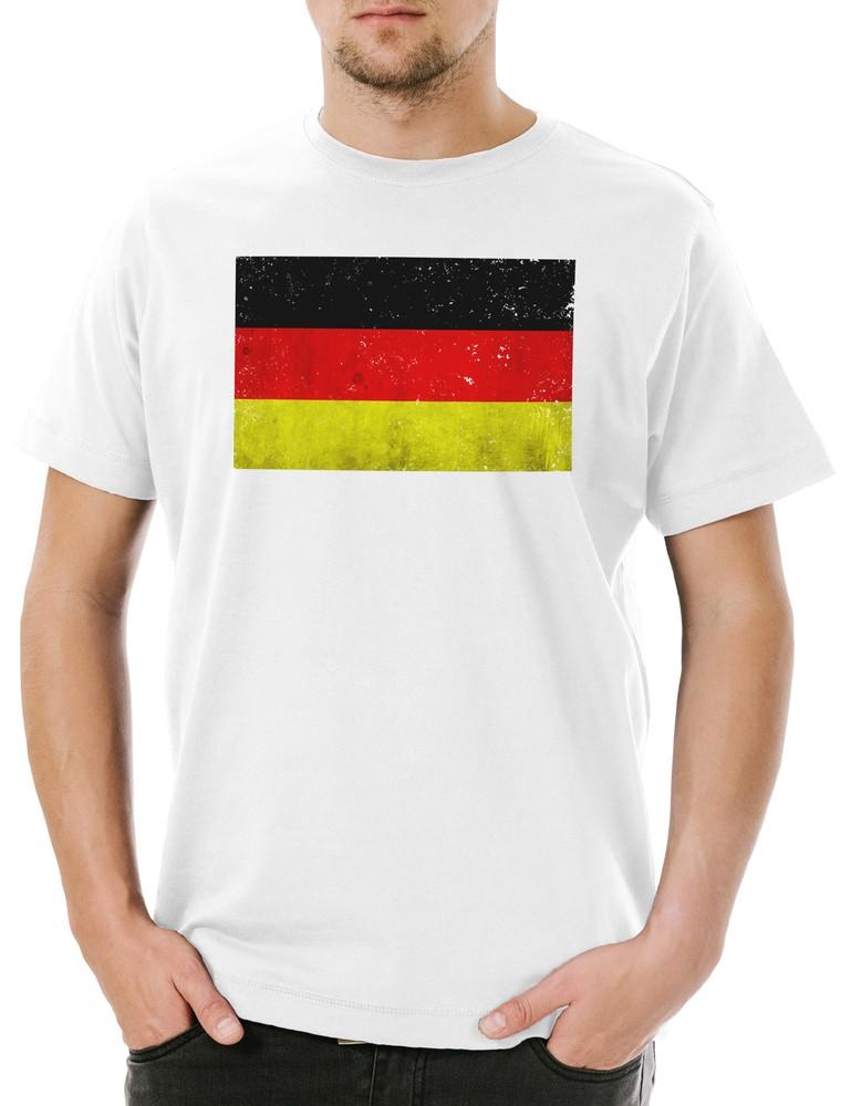 

German Flag Vintage Men s T-Shirt Germany FRG Germany Retro GDR Flag 4XL