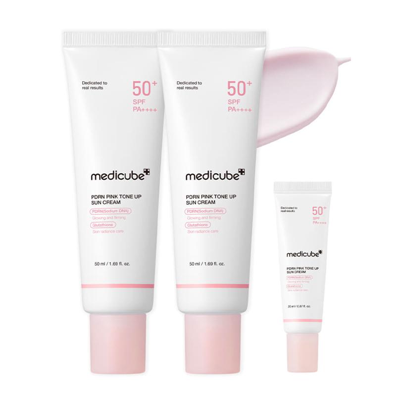 Солнцезащитный крем Medicube PDRN Pink Tone Up SPF50+ (2pcs)