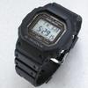 Casio Digital Series Square Heavy Metal Shell Waterproof Shockproof Solar Watch Solar Quartz Movement Resin Strap Men Watches Black GW-5000U-1JF