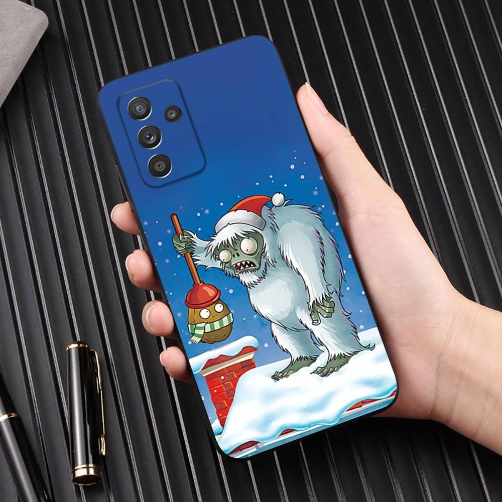 

P-Plants vs Cool Z-Zombies Phone Case For Samsung Galaxy A 91,80,73,72,53,52,51,22,5G,Plus,J,Note Soft Black Cover SamsungA22 4G