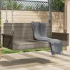 VidaXL Rocking Chair Grey 119x56x48 Cm Braided Resin, Hanging Chair, Swing Seat, Rattan Hanging Chair, Chair 365627