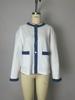 2025 European & American Furry Denim Color Block Long Sleeve Jacket